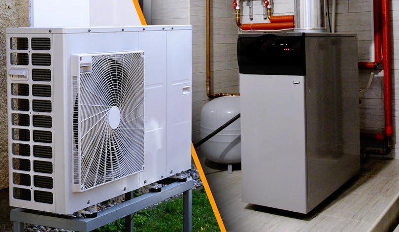 Heat pump vs gas furnace heating system comparison